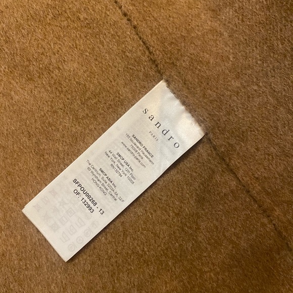 Sandro Dalma Double Faced Wool Blend coat - Picture 4 of 10